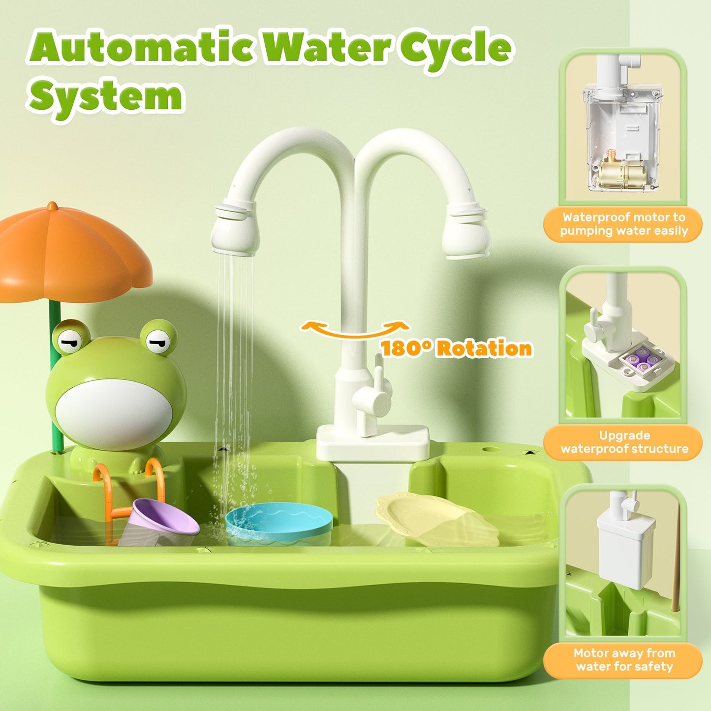 Interactive Kitchen Sink & Fishing Fun