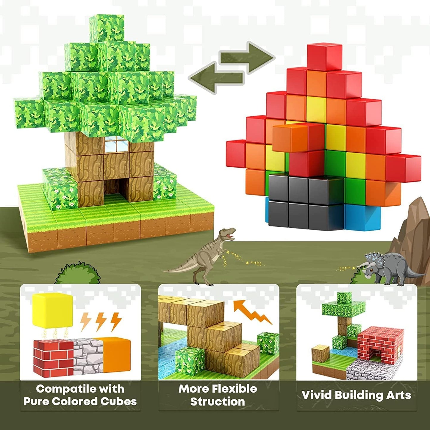 Magnetic Forest Adventure Building Set